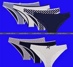 Цена за 7 шт. Трусы женские Турция Неделька - 7 шт. большие размеры арт. 24495 (37495) XL (46-48) - For you фото 8