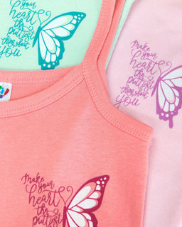 Майка для девочки 21199 коралловый 99 Lets go - Let's go фото 2