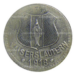 Монета 10 пфеннигов 1918 года Германия  Нотгельд Кайзерслаутерн