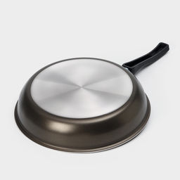 Сковорода «Классика атлас», d=26 см, пластиковая ручка, стеклянная крышка, антипригарное покрытие, алюминий, коричневая