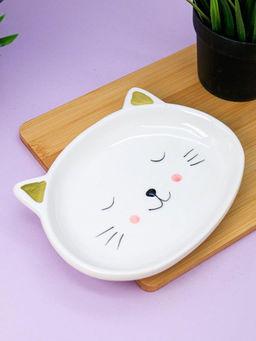 Тарелка керамическая Cat plate
