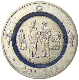 10 евро 2024 года J Германия На службе общества - Полиция
