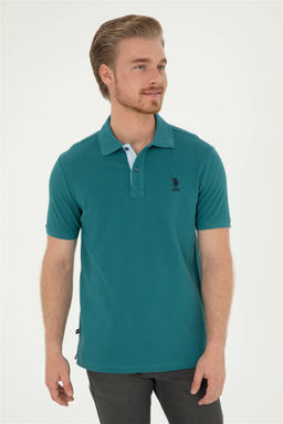 U. S. Polo Assn / Мужская темно-зеленая базовая футболка - U.s. polo assn фото 3