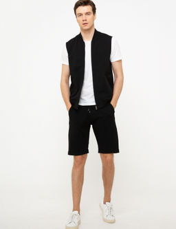 Siyah Slim Fit Sweatshirt