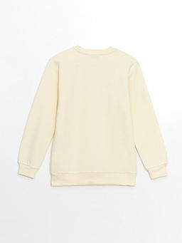 Bisiklet Yaka Bask?l? Erkek ?ocuk Sweatshirt - Waikiki фото 2