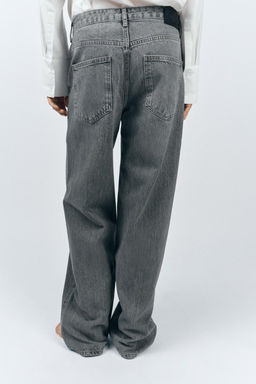 ZW COLLECTION BAGGY MID-WAIST JEANS - Zara фото 3