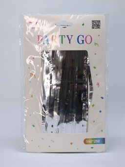 Праздничный занавес, дождик для фотозоны "Rain", silver (100*200 см)