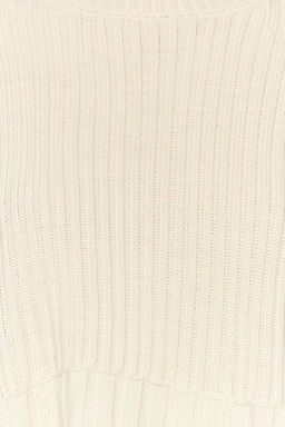 Ekru Super Crop Basic Triko Kazak TWOAW24KZ00275 - Trendyolmilla фото 4