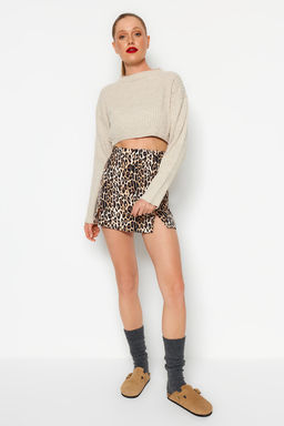 Siyah Super Crop Basic Triko Kazak TWOAW23KZ01068 - Trendyolmilla фото 21