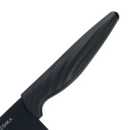 Нож поварской OKROSHKA КРУТОН, черное лезвие,19,3 см OK912P-B-CH