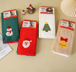 (цена за 12 шт в уп.) Новогодние полотенца 40х60 см  в наборе из 12 штук - Birhome фото 2