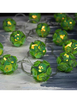 Гирлянда Нить 4.5 м с насадками Цветочные шары, IP20, прозрачная нить, 15 LED, свечение зелёное, 220 В - Luazon lighting фото 6