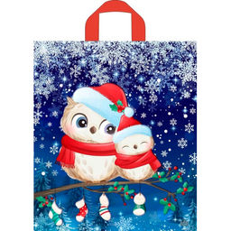 Пакет с петлевой ручкой 43.5х38см (35) (Совушки) НГ Тико ПТЛ56861 упак/50шт.