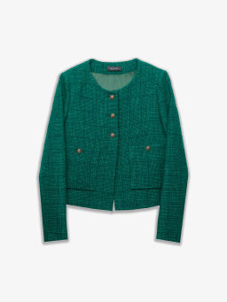 Жакет прямого кроя ML737/malachite - Emka фото 5