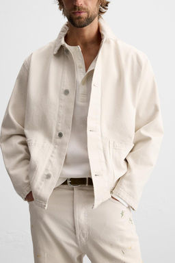 WASHED DENIM OVERSHIRT - Zara фото 5