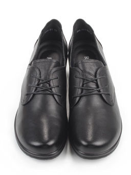 03-DHL100-D1 BLACK Лоферы женские (натуральная кожа)