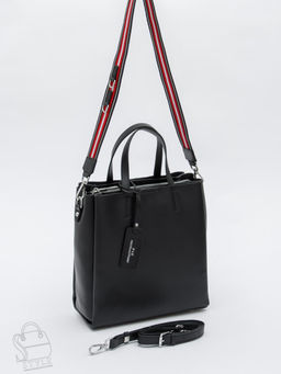 Сумка женская кожаная 6062L black Polina&Eiterou