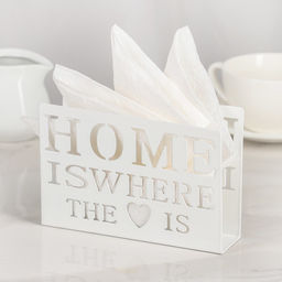 Салфетница Доляна Дом здесь, 15410 см, цвет белый