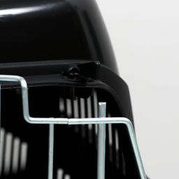 Переноска для животных до 12 кг Пижон 49х33х32см, металлическая дверь, черная  фото 7