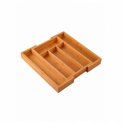 Лоток для столовых приборов Bamboo Touch раздвижной 23.5-35.5х35х4.5см арт.AGB501 /Люминарк/