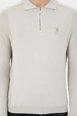 Erkek Krem Kazak - U.s. polo assn фото 6