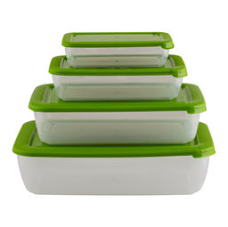 Комплект контейнеров для СВЧ "Лайт" 4шт (0,45+0,9+1,9+3)л прямоуг. арт.С556 ВЫВОД