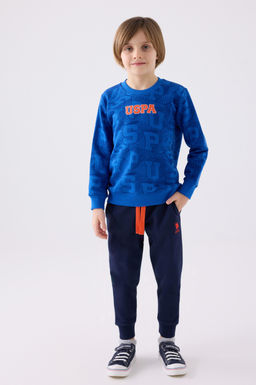 Пижамный комплект темно-синего цвета для мальчика