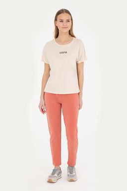 Женские спортивные штаны пудрового цвета - U.s. polo assn фото 7