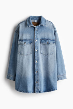 Camisa denim oversize - H&m фото 6
