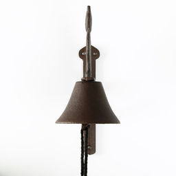 Колокол сувенирный чугун Котик 18х10х25 см