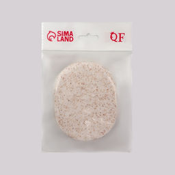 Спонж для умывания «Умывашка», 11×8×2 см, бежевый