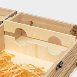 Ящик для хранения вина Доляна «Ливорно», 35×20 см, на 2 бутылки