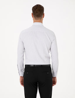 Koyu Haki Slim Fit Uzun Kollu G_mlek