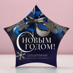 Соль для ванны «С Новым Годом!», аромат ежевичного мороженого, 150 г, Чистое счастье