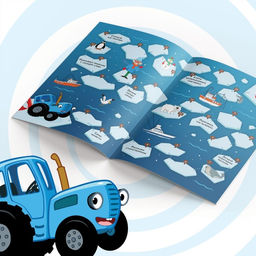 Книга с заданиями Новогодние игры, 20 стр., А4, Синий трактор  фото 4