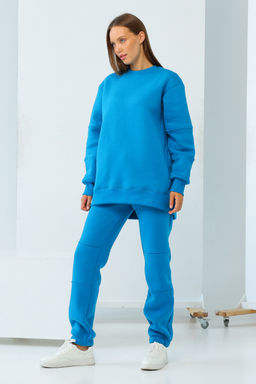 Свитшот Футер 3-х нитка начес  167L17 т.бирюза - Solo mio фото 2