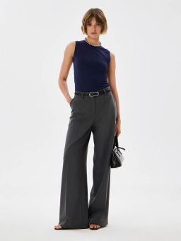 Топ женский трикотажный T-lab TL-T-011K-RT-т.синий  фото 2