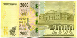 Банкнота 2000 квача 2021 года Малави