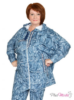 Толстовка Модель №943 размеры 44-84 - Plusmoda фото 4