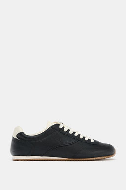 CONTRAST LEATHER TRAINERS - Zara фото 2