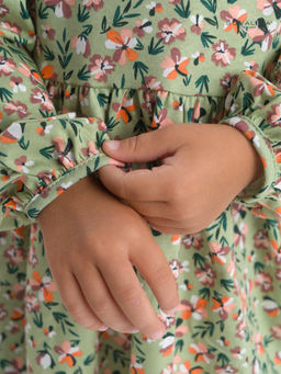 Платье Моана цветочки на хаки - Sovalina фото 34