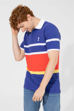 Мужская синяя футболка с воротником-поло Неожиданная скидка в корзине - U.s. polo assn фото 2