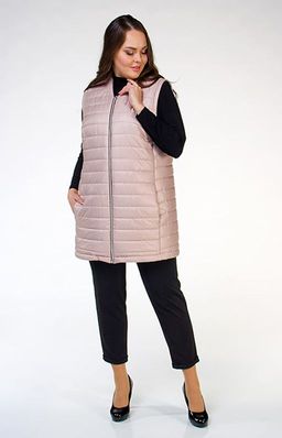 Удлиненный стеганый жилет на подкладке - Ckc collections фото 7