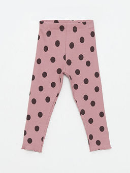 Bisiklet Yaka Uzun Kollu Bambi Bask?l? K?z Bebek Sweatshirt ve Tayt 2li Tak?m - Waikiki фото 3