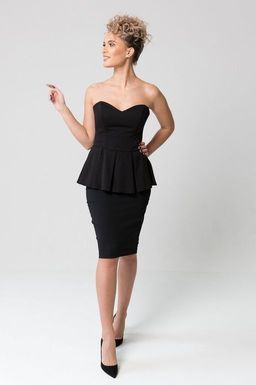 Корсет с баской из трикотажа на подкладке - Looklikecat фото 3