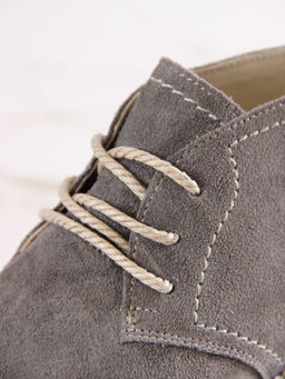 Ботинки 309.rosegr.Серый замок замша