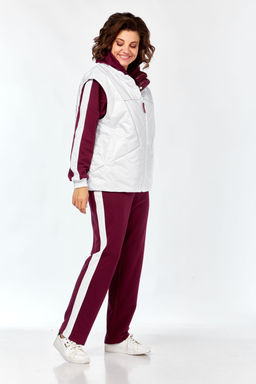 Костюм Diamant 1917 бордо белый  фото 10