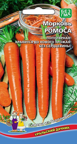 Морковь РОМОСА  Один из лучших голландских сортов, длиной до 24 см! Без сердцевины!