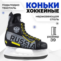 Коньки хоккейные ONLITOP 225L, р. 39