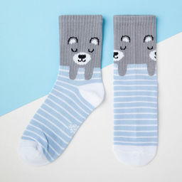 Цена за 2 шт. Носки детские KAFTAN «Мишка», размер 18-20, цвет голубой